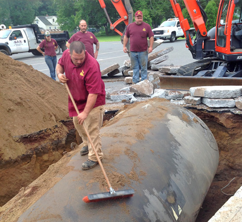 Vernon CT Underground Oil Tank Removal