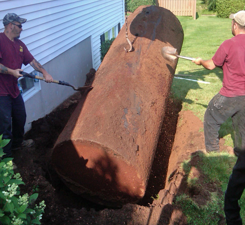 Underground tank removal - Stafford CT