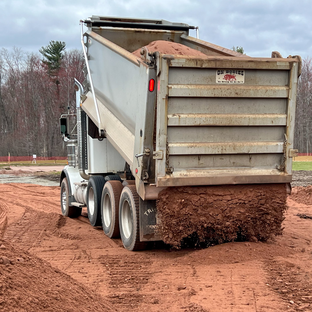 Professional landscape material delivery in Bolton & Glastonbury, CT